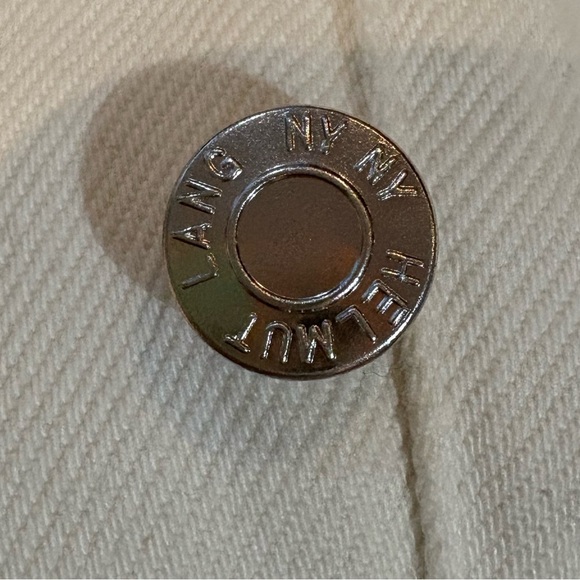 Helmut Lang Highrise Crisp White Cuff Out Shorts Cotton Size 28 / Medium - Picture 10 of 14